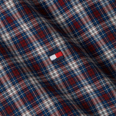 Mw0Mw328540Mt Camisas Tommy Hilfiger Hombre Nat. Soft Flex Mini Tartan Rf